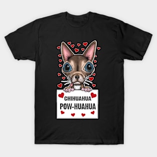 Cute Chihuahua Lovers Design T-Shirt